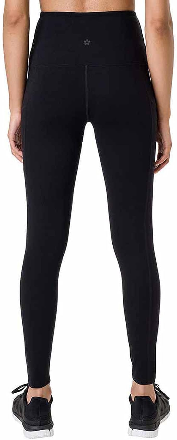 Black High-Waisted Athletic Leggings with Pockets
