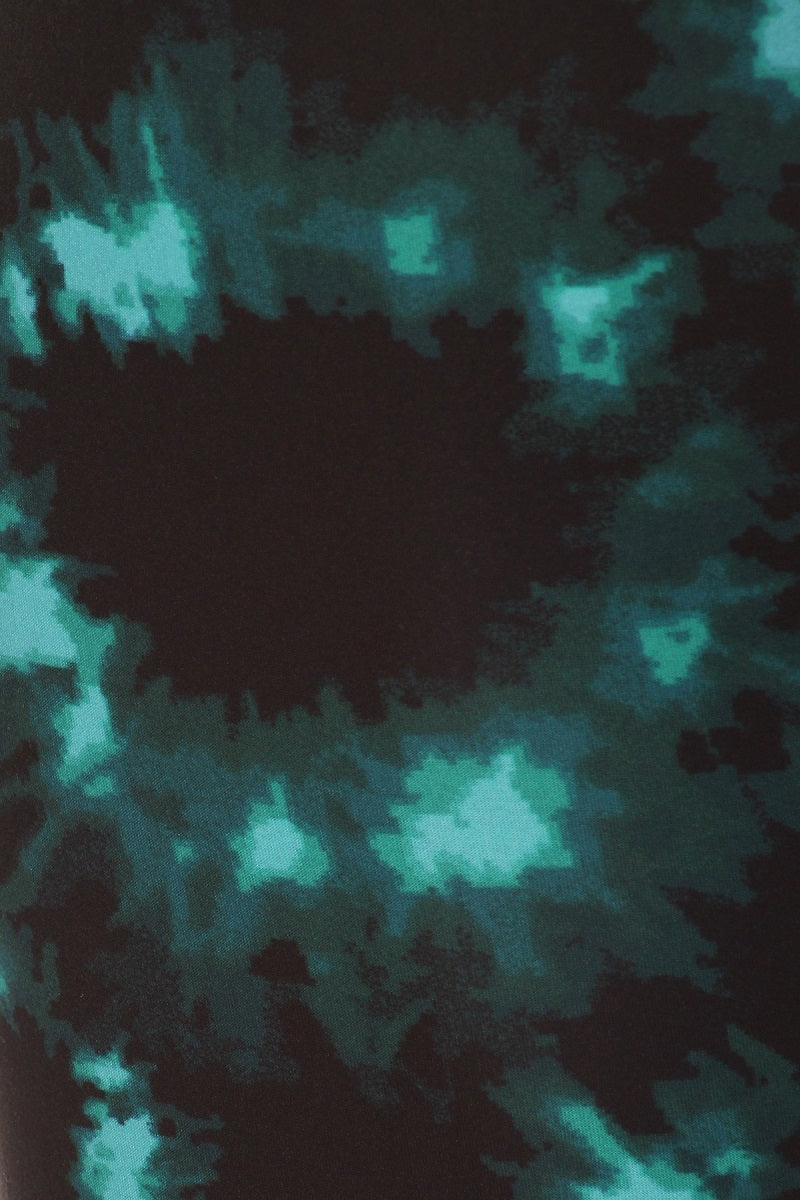 Tie Dye Printed Knit Legging with High Waist