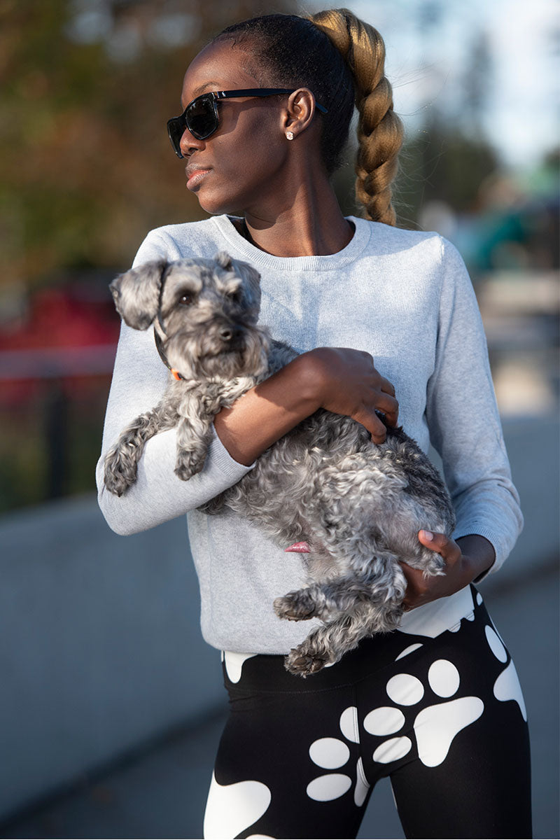 Dog Paw – Print High Waisted Leggings for Women