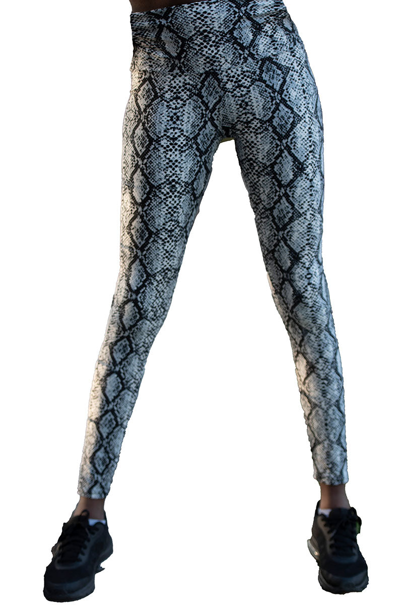 Snake – Print High Waisted Leggings for Women